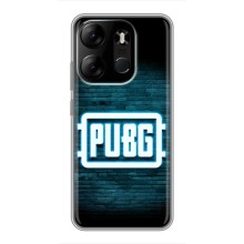 Чехол PUBG для Техно Спарк Го 2023 (AlphaPrint) (Лого PUBG)