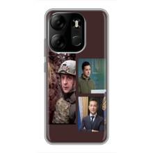 Чехол для Tecno Spark Go 2023 (BF7) (AlphaPrint - с принтом Зеленского)