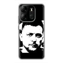 Чехол для Tecno Spark Go 2023 (BF7) (AlphaPrint - с принтом Зеленского)