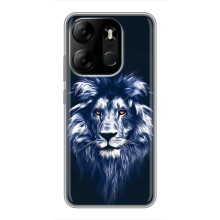 Чехол со Львом для Tecno Spark Go 2023 (BF7) (VPrint) (Синий Лев)