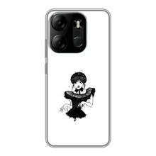 Чехлы Венсдей на Tecno Spark Go 2023 (BF7) Уэнсдей (AlphaPrint) (танец Уэнздей)