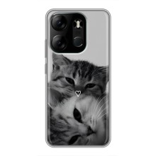 Чехол с рисунком кот на Tecno Spark Go 2023 (BF7) (Пара котов)