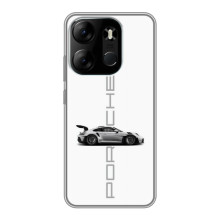 Чохол з авто Порше для Tecno Spark Go 2023 (BF7) – білий порше