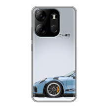 Чохол з авто Порше для Tecno Spark Go 2023 (BF7) – Блакитний Порше