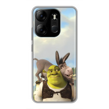 Чохол з мультфільмом Шрек на Tecno Spark Go 2023 (BF7) – Шрек і осел