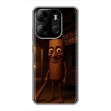 Чехол с мемом Тралалело тралала на Tecno Spark Go 2023 (BF7) (Тунг тунг тунг сахур)