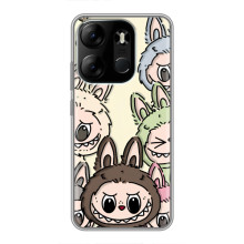 Чехол с Лабубу на Tecno Spark Go 2023 (BF7) – Коллаж Лабубу