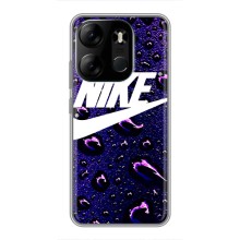 Чехол с логотипом Найк на Tecno Spark Go 2023 (BF7) – Найк на фиолетовом