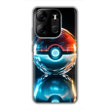 Чехол с Пикачу на Tecno Spark Go 2023 (BF7) (Мяч Пикачу)