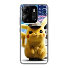Чехол с Пикачу на Tecno Spark Go 2023 (BF7) (Пикачу в городе)