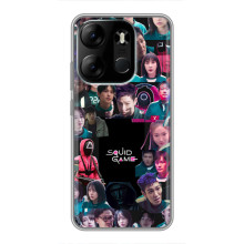 Чохол Гра в кальмара для Tecno Spark Go 2023 (BF7) – Колаж гра кальмара