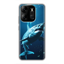 Чохол з картинкою 'Хижаки' для Tecno Spark Go 2023 (BF7) (Акула)