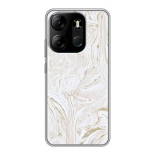 Мраморный чехол на Tecno Spark Go 2023 (BF7) (VPrint) (Белый мрамор)