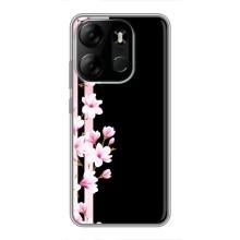 Чехлы с тематикой "ЦВЕТЫ" на Tecno Spark Go 2023 (BF7) (Цветочки)