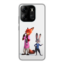 Силіконовий чохол з принтом Зоотрополіс для Tecno Spark Go 2023 (BF7) – Джуді і Нік