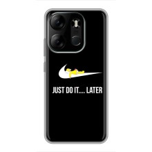 Силиконовый Чехол на Tecno Spark Go 2023 (BF7) с картинкой Nike (Later)