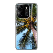 Силиконовый чехол с КАРТИНКАМИ лето для Tecno Spark Go 2023 (BF7) (AlphaPrint) (Пальма)