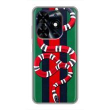 Чохли  GUCCI для ТЕКНО Спарк Ґо 2024 (БГ6) (AlphaPrint) (Gucci змія)