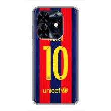 Чехлы Месси для Tecno Spark Go 2024 (BG6) (AlphaPrint) (Messi Barca 10)