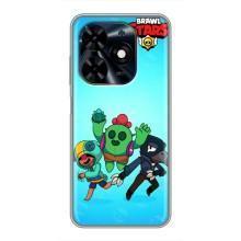 Чехлы Brawl Stars для Tecno Spark Go 2024 (BG6) (AlphaPrint) – Тріо героїв