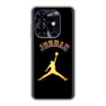 Чохли для Tecno Spark Go 2024 (BG6) - з картинкою JORDAN (AlphaPrint) (Jordan Gold)