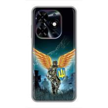Чехлы с картинкой ЗСУ для Tecno Spark Go 2024 (BG6) (AlphaPrint) (Солдат ЗСУ)
