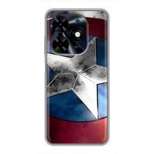 Чохол МАРВЕЛ для ТЕКНО Спарк Ґо 2024 (БГ6) (AlphaPrint) – Щит Капітана Америки