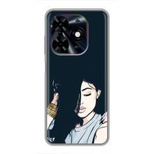 Чохол з друком для Tecno Spark Go 2024 (BG6) - (Мода) (AlphaPrint) (Гарна дівчина)