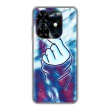Чохол з принтом для Tecno Spark Go 2024 (BG6) (AlphaPrint - Знак сердечка) – Радужне серце