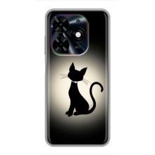 Чохол з принтом для Tecno Spark Go 2024 (BG6) (AlphaPrint) Модні коти (Силует котика)