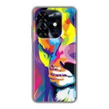 Чохол з картинкою ЛЕВ для Tecno Spark Go 2024 (BG6) (VPrint) (Яскравий Лев)