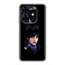 Чохли Венсдей на Tecno Spark Go 2024 (BG6) Уенсдей (AlphaPrint) (серйозна Венздей)