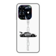 Чохол з авто Порше для Tecno Spark Go 2024 (BG6) – білий порше