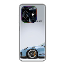 Чохол з авто Порше для Tecno Spark Go 2024 (BG6) – Блакитний Порше