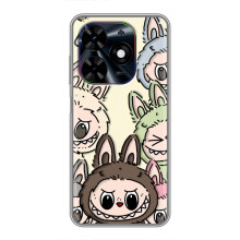 Чохол з Лабубу на Tecno Spark Go 2024 (BG6) – Колаж Лабубу