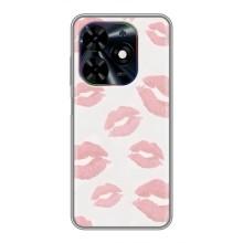 Чохол з розовим принтом для Tecno Spark Go 2024 (BG6) (Рожеві губи)