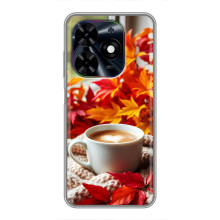 Чехол с уникальным дизайном «Осень с кофе» для Tecno Spark Go 2024 (BG6)