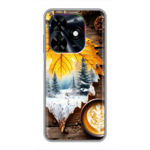 Чехол с уникальным дизайном «Осень с кофе» для Tecno Spark Go 2024 (BG6) – Осенне-зимнее кофе