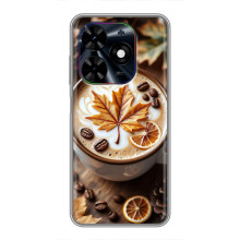 Чехол с уникальным дизайном «Осень с кофе» для Tecno Spark Go 2024 (BG6) – Пряный кофе