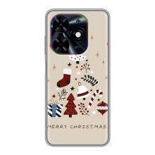 Різдвяні Чохли для Tecno Spark Go 2024 (BG6) (VPrint) (Merry Christmas)