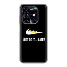 Силиконовый Чехол на Tecno Spark Go 2024 (BG6) с картинкой Nike (Later)