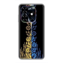 Силіконовый Чохол на Tecno Spark Go 2024 (BG6) (Патріотична вишиванка)