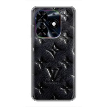 Текстурный Чехол Louis Vuitton для Техно Спарк ГО (2024) (Черный ЛВ)