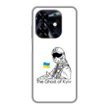 Захисні чохли (Призрак Киева) для Tecno Spark Go 2024 (BG6) (AlphaPrint) (Льотчик Києва)