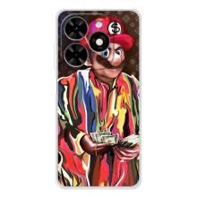 Брендновые Чехлы для Tecno Spark Go 2025 - (PREMIUMPrint) (Mario LV)
