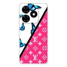 Брендновые Чехлы для Tecno Spark Go 2025 - (PREMIUMPrint) (Мода LV)