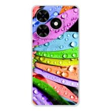 Чехлы (ART) Цветы на Tecno Spark Go 2025 (VPrint) (Семицветик)