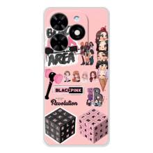 Чехлы с картинкой для Tecno Spark Go 2025 – BLACK PINK коллаж