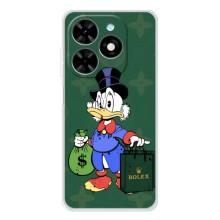 Чехли для Tecno Spark Go 2025 - Скрудж МакДак Louis Vuitton (PREMIUMPrint) (Богата Утка)