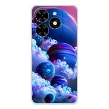 Чехлы КОСМОС для Tecno Spark Go 2025 – Синие планеты